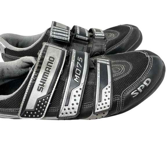 Shimano M075 SPD Cycling Shoes With Hook and Loop Straps Mens Size 46 US 11.2 - Picture 2 of 16